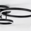 kelvo® VENOM KLV-101-0184 Φωτιστικό Οροφής LED 100W 10000lm 360° AC 220-240V IP20 Ρυθμιζόμενο Λευκό CCT με Χειριστήριο από 2700K έως 6000K Dimmable – Lumileds SMD Chip – Μαύρο Ματ – Μ70 x Π40 x Υ16cm – 3 Χρόνια Εγγύηση