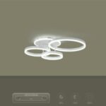 kelvo® VENOM KLV-101-0185 Φωτιστικό Οροφής LED 100W 10000lm 360° AC 220-240V IP20 Ρυθμιζόμενο Λευκό CCT με Χειριστήριο από 2700K έως 6000K Dimmable – Lumileds SMD Chip – Λευκό Ματ – Μ70 x Π40 x Υ16cm – 3 Χρόνια Εγγύηση