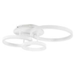 kelvo® VENOM KLV-101-0185 Φωτιστικό Οροφής LED 100W 10000lm 360° AC 220-240V IP20 Ρυθμιζόμενο Λευκό CCT με Χειριστήριο από 2700K έως 6000K Dimmable – Lumileds SMD Chip – Λευκό Ματ – Μ70 x Π40 x Υ16cm – 3 Χρόνια Εγγύηση