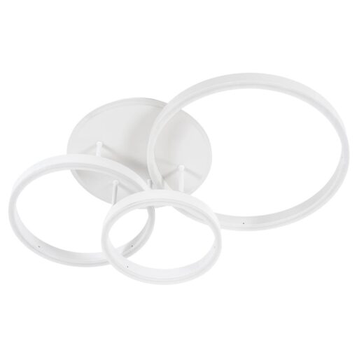 kelvo® VENOM KLV-101-0185 Φωτιστικό Οροφής LED 100W 10000lm 360° AC 220-240V IP20 Ρυθμιζόμενο Λευκό CCT με Χειριστήριο από 2700K έως 6000K Dimmable – Lumileds SMD Chip – Λευκό Ματ – Μ70 x Π40 x Υ16cm – 3 Χρόνια Εγγύηση