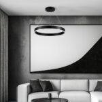 kelvo® VENOM KLV-101-0187 Κρεμαστό Φωτιστικό Οροφής LED 45W 4500lm 120° AC 220-240V IP20 Ρυθμιζόμενο Λευκό CCT με Χειριστήριο από 2700K έως 6000K Dimmable – Lumileds SMD Chip – Μαύρο Ματ – Μ60 x Π60 x Υ6.5cm – 3 Χρόνια Εγγύηση