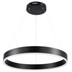 kelvo® VENOM KLV-101-0187 Κρεμαστό Φωτιστικό Οροφής LED 45W 4500lm 120° AC 220-240V IP20 Ρυθμιζόμενο Λευκό CCT με Χειριστήριο από 2700K έως 6000K Dimmable – Lumileds SMD Chip – Μαύρο Ματ – Μ60 x Π60 x Υ6.5cm – 3 Χρόνια Εγγύηση