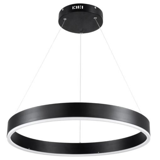 kelvo® VENOM KLV-101-0187 Κρεμαστό Φωτιστικό Οροφής LED 45W 4500lm 120° AC 220-240V IP20 Ρυθμιζόμενο Λευκό CCT με Χειριστήριο από 2700K έως 6000K Dimmable – Lumileds SMD Chip – Μαύρο Ματ – Μ60 x Π60 x Υ6.5cm – 3 Χρόνια Εγγύηση