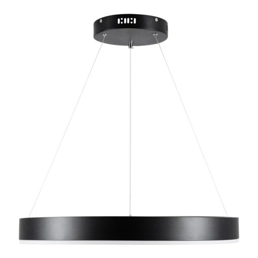 kelvo® VENOM KLV-101-0187 Κρεμαστό Φωτιστικό Οροφής LED 45W 4500lm 120° AC 220-240V IP20 Ρυθμιζόμενο Λευκό CCT με Χειριστήριο από 2700K έως 6000K Dimmable – Lumileds SMD Chip – Μαύρο Ματ – Μ60 x Π60 x Υ6.5cm – 3 Χρόνια Εγγύηση