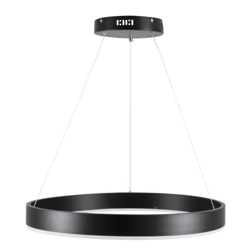 kelvo® VENOM KLV-101-0187 Κρεμαστό Φωτιστικό Οροφής LED 45W 4500lm 120° AC 220-240V IP20 Ρυθμιζόμενο Λευκό CCT με Χειριστήριο από 2700K έως 6000K Dimmable – Lumileds SMD Chip – Μαύρο Ματ – Μ60 x Π60 x Υ6.5cm – 3 Χρόνια Εγγύηση