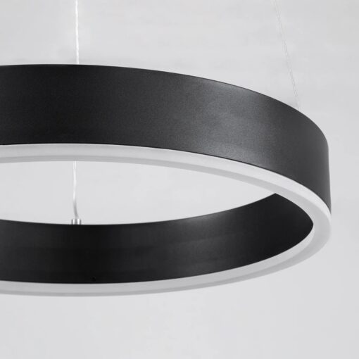 kelvo® VENOM KLV-101-0187 Κρεμαστό Φωτιστικό Οροφής LED 45W 4500lm 120° AC 220-240V IP20 Ρυθμιζόμενο Λευκό CCT με Χειριστήριο από 2700K έως 6000K Dimmable – Lumileds SMD Chip – Μαύρο Ματ – Μ60 x Π60 x Υ6.5cm – 3 Χρόνια Εγγύηση