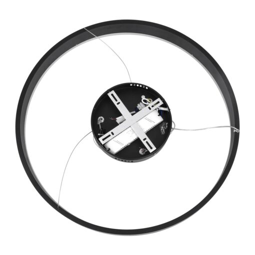 kelvo® VENOM KLV-101-0187 Κρεμαστό Φωτιστικό Οροφής LED 45W 4500lm 120° AC 220-240V IP20 Ρυθμιζόμενο Λευκό CCT με Χειριστήριο από 2700K έως 6000K Dimmable – Lumileds SMD Chip – Μαύρο Ματ – Μ60 x Π60 x Υ6.5cm – 3 Χρόνια Εγγύηση