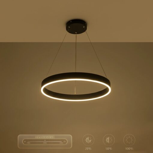 kelvo® VENOM KLV-101-0187 Κρεμαστό Φωτιστικό Οροφής LED 45W 4500lm 120° AC 220-240V IP20 Ρυθμιζόμενο Λευκό CCT με Χειριστήριο από 2700K έως 6000K Dimmable – Lumileds SMD Chip – Μαύρο Ματ – Μ60 x Π60 x Υ6.5cm – 3 Χρόνια Εγγύηση