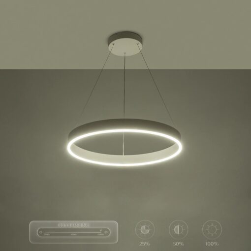 kelvo® VENOM KLV-101-0188 Κρεμαστό Φωτιστικό Οροφής LED 45W 4500lm 120° AC 220-240V IP20 Ρυθμιζόμενο Λευκό CCT με Χειριστήριο από 2700K έως 6000K Dimmable – Lumileds SMD Chip – Λευκό Ματ – Μ60 x Π60 x Υ6.5cm – 3 Χρόνια Εγγύηση