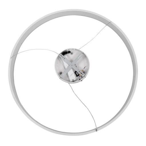 kelvo® VENOM KLV-101-0191 Κρεμαστό Φωτιστικό Οροφής LED 67W 6700lm 120° AC 220-240V IP20 Ρυθμιζόμενο Λευκό CCT με Χειριστήριο από 2700K έως 6000K Dimmable – Lumileds SMD Chip – Λευκό Ματ – Μ80 x Π80 x Υ6.5cm – 3 Χρόνια Εγγύηση
