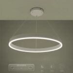 kelvo® VENOM KLV-101-0191 Κρεμαστό Φωτιστικό Οροφής LED 67W 6700lm 120° AC 220-240V IP20 Ρυθμιζόμενο Λευκό CCT με Χειριστήριο από 2700K έως 6000K Dimmable – Lumileds SMD Chip – Λευκό Ματ – Μ80 x Π80 x Υ6.5cm – 3 Χρόνια Εγγύηση