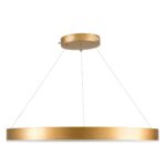 kelvo® VENOM KLV-101-0192 Κρεμαστό Φωτιστικό Οροφής LED 67W 6700lm 120° AC 220-240V IP20 Ρυθμιζόμενο Λευκό CCT με Χειριστήριο από 2700K έως 6000K Dimmable – Lumileds SMD Chip – Χρυσό Πλατίνα – Μ80 x Π80 x Υ6.5cm – 3 Χρόνια Εγγύηση
