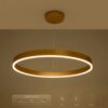 kelvo® VENOM KLV-101-0192 Κρεμαστό Φωτιστικό Οροφής LED 67W 6700lm 120° AC 220-240V IP20 Ρυθμιζόμενο Λευκό CCT με Χειριστήριο από 2700K έως 6000K Dimmable – Lumileds SMD Chip – Χρυσό Πλατίνα – Μ80 x Π80 x Υ6.5cm – 3 Χρόνια Εγγύηση