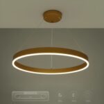 kelvo® VENOM KLV-101-0192 Κρεμαστό Φωτιστικό Οροφής LED 67W 6700lm 120° AC 220-240V IP20 Ρυθμιζόμενο Λευκό CCT με Χειριστήριο από 2700K έως 6000K Dimmable – Lumileds SMD Chip – Χρυσό Πλατίνα – Μ80 x Π80 x Υ6.5cm – 3 Χρόνια Εγγύηση
