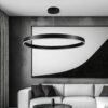 kelvo® VENOM KLV-101-0193 Κρεμαστό Φωτιστικό Οροφής LED 75W 7500lm 120° AC 220-240V IP20 Ρυθμιζόμενο Λευκό CCT με Χειριστήριο από 2700K έως 6000K Dimmable – Lumileds SMD Chip – Μαύρο Ματ – Μ100 x Π100 x Υ6.5cm – 3 Χρόνια Εγγύηση