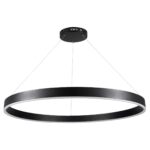 kelvo® VENOM KLV-101-0193 Κρεμαστό Φωτιστικό Οροφής LED 75W 7500lm 120° AC 220-240V IP20 Ρυθμιζόμενο Λευκό CCT με Χειριστήριο από 2700K έως 6000K Dimmable – Lumileds SMD Chip – Μαύρο Ματ – Μ100 x Π100 x Υ6.5cm – 3 Χρόνια Εγγύηση