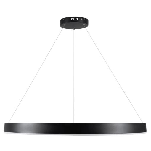 kelvo® VENOM KLV-101-0193 Κρεμαστό Φωτιστικό Οροφής LED 75W 7500lm 120° AC 220-240V IP20 Ρυθμιζόμενο Λευκό CCT με Χειριστήριο από 2700K έως 6000K Dimmable – Lumileds SMD Chip – Μαύρο Ματ – Μ100 x Π100 x Υ6.5cm – 3 Χρόνια Εγγύηση