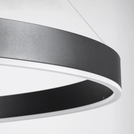 kelvo® VENOM KLV-101-0193 Κρεμαστό Φωτιστικό Οροφής LED 75W 7500lm 120° AC 220-240V IP20 Ρυθμιζόμενο Λευκό CCT με Χειριστήριο από 2700K έως 6000K Dimmable – Lumileds SMD Chip – Μαύρο Ματ – Μ100 x Π100 x Υ6.5cm – 3 Χρόνια Εγγύηση