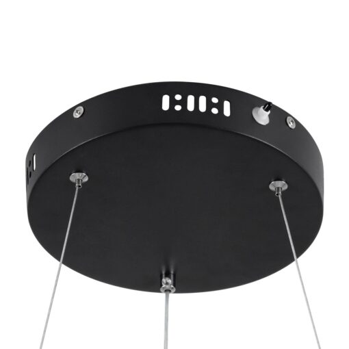 kelvo® VENOM KLV-101-0193 Κρεμαστό Φωτιστικό Οροφής LED 75W 7500lm 120° AC 220-240V IP20 Ρυθμιζόμενο Λευκό CCT με Χειριστήριο από 2700K έως 6000K Dimmable – Lumileds SMD Chip – Μαύρο Ματ – Μ100 x Π100 x Υ6.5cm – 3 Χρόνια Εγγύηση