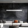 kelvo® VENOM KLV-101-0194 Κρεμαστό Φωτιστικό Οροφής LED 75W 7500lm 120° AC 220-240V IP20 Ρυθμιζόμενο Λευκό CCT με Χειριστήριο από 2700K έως 6000K Dimmable – Lumileds SMD Chip – Λευκό Ματ – Μ100 x Π100 x Υ6.5cm – 3 Χρόνια Εγγύηση