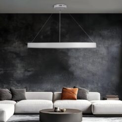 kelvo® VENOM KLV-101-0194 Κρεμαστό Φωτιστικό Οροφής LED 75W 7500lm 120° AC 220-240V IP20 Ρυθμιζόμενο Λευκό CCT με Χειριστήριο από 2700K έως 6000K Dimmable – Lumileds SMD Chip – Λευκό Ματ – Μ100 x Π100 x Υ6.5cm – 3 Χρόνια Εγγύηση