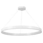 kelvo® VENOM KLV-101-0194 Κρεμαστό Φωτιστικό Οροφής LED 75W 7500lm 120° AC 220-240V IP20 Ρυθμιζόμενο Λευκό CCT με Χειριστήριο από 2700K έως 6000K Dimmable – Lumileds SMD Chip – Λευκό Ματ – Μ100 x Π100 x Υ6.5cm – 3 Χρόνια Εγγύηση