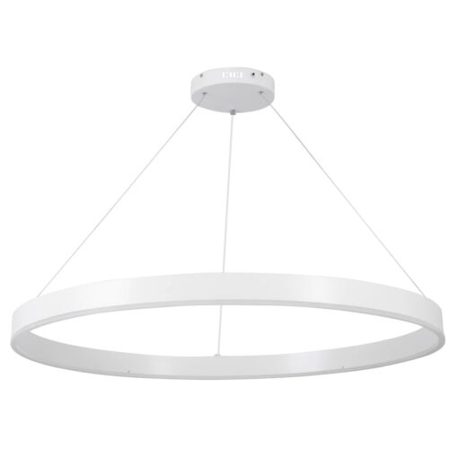 kelvo® VENOM KLV-101-0194 Κρεμαστό Φωτιστικό Οροφής LED 75W 7500lm 120° AC 220-240V IP20 Ρυθμιζόμενο Λευκό CCT με Χειριστήριο από 2700K έως 6000K Dimmable – Lumileds SMD Chip – Λευκό Ματ – Μ100 x Π100 x Υ6.5cm – 3 Χρόνια Εγγύηση