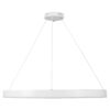 kelvo® VENOM KLV-101-0194 Κρεμαστό Φωτιστικό Οροφής LED 75W 7500lm 120° AC 220-240V IP20 Ρυθμιζόμενο Λευκό CCT με Χειριστήριο από 2700K έως 6000K Dimmable – Lumileds SMD Chip – Λευκό Ματ – Μ100 x Π100 x Υ6.5cm – 3 Χρόνια Εγγύηση