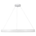 kelvo® VENOM KLV-101-0194 Κρεμαστό Φωτιστικό Οροφής LED 75W 7500lm 120° AC 220-240V IP20 Ρυθμιζόμενο Λευκό CCT με Χειριστήριο από 2700K έως 6000K Dimmable – Lumileds SMD Chip – Λευκό Ματ – Μ100 x Π100 x Υ6.5cm – 3 Χρόνια Εγγύηση