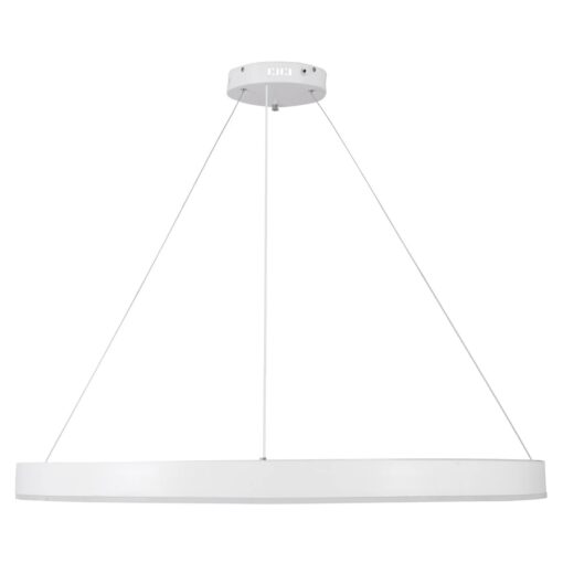 kelvo® VENOM KLV-101-0194 Κρεμαστό Φωτιστικό Οροφής LED 75W 7500lm 120° AC 220-240V IP20 Ρυθμιζόμενο Λευκό CCT με Χειριστήριο από 2700K έως 6000K Dimmable – Lumileds SMD Chip – Λευκό Ματ – Μ100 x Π100 x Υ6.5cm – 3 Χρόνια Εγγύηση