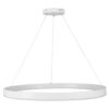 kelvo® VENOM KLV-101-0194 Κρεμαστό Φωτιστικό Οροφής LED 75W 7500lm 120° AC 220-240V IP20 Ρυθμιζόμενο Λευκό CCT με Χειριστήριο από 2700K έως 6000K Dimmable – Lumileds SMD Chip – Λευκό Ματ – Μ100 x Π100 x Υ6.5cm – 3 Χρόνια Εγγύηση