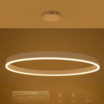 kelvo® VENOM KLV-101-0194 Κρεμαστό Φωτιστικό Οροφής LED 75W 7500lm 120° AC 220-240V IP20 Ρυθμιζόμενο Λευκό CCT με Χειριστήριο από 2700K έως 6000K Dimmable – Lumileds SMD Chip – Λευκό Ματ – Μ100 x Π100 x Υ6.5cm – 3 Χρόνια Εγγύηση