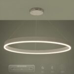 kelvo® VENOM KLV-101-0194 Κρεμαστό Φωτιστικό Οροφής LED 75W 7500lm 120° AC 220-240V IP20 Ρυθμιζόμενο Λευκό CCT με Χειριστήριο από 2700K έως 6000K Dimmable – Lumileds SMD Chip – Λευκό Ματ – Μ100 x Π100 x Υ6.5cm – 3 Χρόνια Εγγύηση