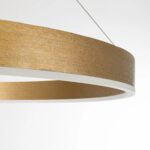 kelvo® VENOM KLV-101-0195 Κρεμαστό Φωτιστικό Οροφής LED 75W 7500lm 120° AC 220-240V IP20 Ρυθμιζόμενο Λευκό CCT με Χειριστήριο από 2700K έως 6000K Dimmable – Lumileds SMD Chip – Χρυσό Πλατίνα – Μ100 x Π100 x Υ6.5cm – 3 Χρόνια Εγγύηση
