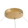 kelvo® VENOM KLV-101-0195 Κρεμαστό Φωτιστικό Οροφής LED 75W 7500lm 120° AC 220-240V IP20 Ρυθμιζόμενο Λευκό CCT με Χειριστήριο από 2700K έως 6000K Dimmable – Lumileds SMD Chip – Χρυσό Πλατίνα – Μ100 x Π100 x Υ6.5cm – 3 Χρόνια Εγγύηση