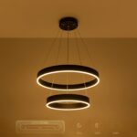kelvo® VENOM KLV-101-0196 Κρεμαστό Φωτιστικό Οροφής LED 75W 7500lm 120° AC 220-240V IP20 Ρυθμιζόμενο Λευκό CCT με Χειριστήριο από 2700K έως 6000K Dimmable – Lumileds SMD Chip – Μαύρο Ματ – Μ60 x Π60 x Υ40cm – 3 Χρόνια Εγγύηση