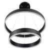 kelvo® VENOM KLV-101-0196 Κρεμαστό Φωτιστικό Οροφής LED 75W 7500lm 120° AC 220-240V IP20 Ρυθμιζόμενο Λευκό CCT με Χειριστήριο από 2700K έως 6000K Dimmable – Lumileds SMD Chip – Μαύρο Ματ – Μ60 x Π60 x Υ40cm – 3 Χρόνια Εγγύηση
