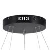 kelvo® VENOM KLV-101-0196 Κρεμαστό Φωτιστικό Οροφής LED 75W 7500lm 120° AC 220-240V IP20 Ρυθμιζόμενο Λευκό CCT με Χειριστήριο από 2700K έως 6000K Dimmable – Lumileds SMD Chip – Μαύρο Ματ – Μ60 x Π60 x Υ40cm – 3 Χρόνια Εγγύηση