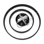 kelvo® VENOM KLV-101-0196 Κρεμαστό Φωτιστικό Οροφής LED 75W 7500lm 120° AC 220-240V IP20 Ρυθμιζόμενο Λευκό CCT με Χειριστήριο από 2700K έως 6000K Dimmable – Lumileds SMD Chip – Μαύρο Ματ – Μ60 x Π60 x Υ40cm – 3 Χρόνια Εγγύηση