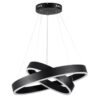 kelvo® VENOM KLV-101-0196-V2 Κρεμαστό Φωτιστικό Οροφής LED 75W 7500lm 120° AC 220-240V IP20 Ρυθμιζόμενο Λευκό CCT με Χειριστήριο από 2700K έως 6000K Dimmable – Lumileds SMD Chip – Μαύρο Ματ – Μ60 x Π60 x Υ40cm – 3 Χρόνια Εγγύηση