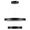 kelvo® VENOM KLV-101-0196-V2 Κρεμαστό Φωτιστικό Οροφής LED 75W 7500lm 120° AC 220-240V IP20 Ρυθμιζόμενο Λευκό CCT με Χειριστήριο από 2700K έως 6000K Dimmable – Lumileds SMD Chip – Μαύρο Ματ – Μ60 x Π60 x Υ40cm – 3 Χρόνια Εγγύηση