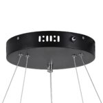kelvo® VENOM KLV-101-0196-V2 Κρεμαστό Φωτιστικό Οροφής LED 75W 7500lm 120° AC 220-240V IP20 Ρυθμιζόμενο Λευκό CCT με Χειριστήριο από 2700K έως 6000K Dimmable – Lumileds SMD Chip – Μαύρο Ματ – Μ60 x Π60 x Υ40cm – 3 Χρόνια Εγγύηση