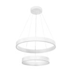 kelvo® VENOM KLV-101-0197 Κρεμαστό Φωτιστικό Οροφής LED 75W 7500lm 120° AC 220-240V IP20 Ρυθμιζόμενο Λευκό CCT με Χειριστήριο από 2700K έως 6000K Dimmable – Lumileds SMD Chip – Λευκό Ματ – Μ60 x Π60 x Υ40cm – 3 Χρόνια Εγγύηση