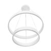 kelvo® VENOM KLV-101-0197 Κρεμαστό Φωτιστικό Οροφής LED 75W 7500lm 120° AC 220-240V IP20 Ρυθμιζόμενο Λευκό CCT με Χειριστήριο από 2700K έως 6000K Dimmable – Lumileds SMD Chip – Λευκό Ματ – Μ60 x Π60 x Υ40cm – 3 Χρόνια Εγγύηση