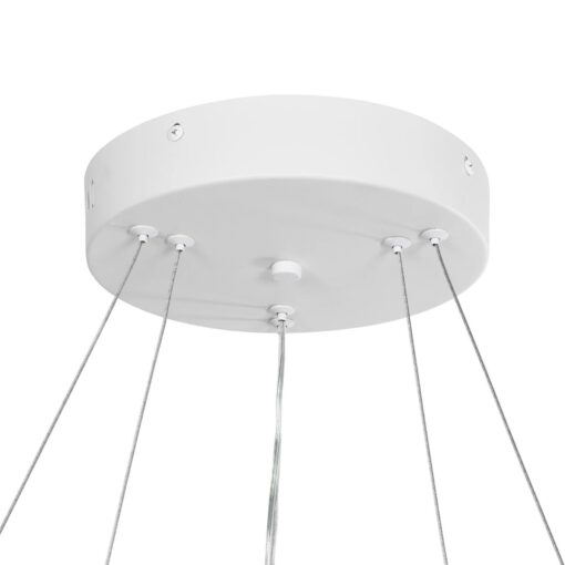 kelvo® VENOM KLV-101-0197 Κρεμαστό Φωτιστικό Οροφής LED 75W 7500lm 120° AC 220-240V IP20 Ρυθμιζόμενο Λευκό CCT με Χειριστήριο από 2700K έως 6000K Dimmable – Lumileds SMD Chip – Λευκό Ματ – Μ60 x Π60 x Υ40cm – 3 Χρόνια Εγγύηση
