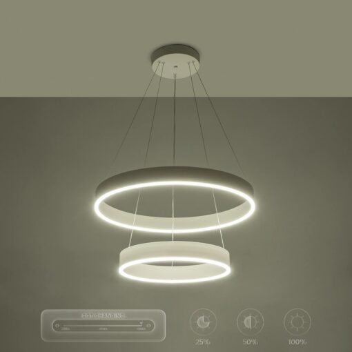 kelvo® VENOM KLV-101-0197 Κρεμαστό Φωτιστικό Οροφής LED 75W 7500lm 120° AC 220-240V IP20 Ρυθμιζόμενο Λευκό CCT με Χειριστήριο από 2700K έως 6000K Dimmable – Lumileds SMD Chip – Λευκό Ματ – Μ60 x Π60 x Υ40cm – 3 Χρόνια Εγγύηση