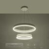 kelvo® VENOM KLV-101-0197-V2 Κρεμαστό Φωτιστικό Οροφής LED 75W 7500lm 120° AC 220-240V IP20 Ρυθμιζόμενο Λευκό CCT με Χειριστήριο από 2700K έως 6000K Dimmable – Lumileds SMD Chip – Λευκό Ματ – Μ60 x Π60 x Υ40cm – 3 Χρόνια Εγγύηση