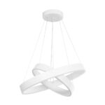 kelvo® VENOM KLV-101-0197-V2 Κρεμαστό Φωτιστικό Οροφής LED 75W 7500lm 120° AC 220-240V IP20 Ρυθμιζόμενο Λευκό CCT με Χειριστήριο από 2700K έως 6000K Dimmable – Lumileds SMD Chip – Λευκό Ματ – Μ60 x Π60 x Υ40cm – 3 Χρόνια Εγγύηση