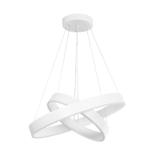 kelvo® VENOM KLV-101-0197-V2 Κρεμαστό Φωτιστικό Οροφής LED 75W 7500lm 120° AC 220-240V IP20 Ρυθμιζόμενο Λευκό CCT με Χειριστήριο από 2700K έως 6000K Dimmable – Lumileds SMD Chip – Λευκό Ματ – Μ60 x Π60 x Υ40cm – 3 Χρόνια Εγγύηση