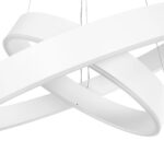 kelvo® VENOM KLV-101-0197-V2 Κρεμαστό Φωτιστικό Οροφής LED 75W 7500lm 120° AC 220-240V IP20 Ρυθμιζόμενο Λευκό CCT με Χειριστήριο από 2700K έως 6000K Dimmable – Lumileds SMD Chip – Λευκό Ματ – Μ60 x Π60 x Υ40cm – 3 Χρόνια Εγγύηση